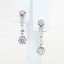 Picture of 1.10ct Diamond Drop Earrings, 14k White Gold
