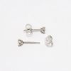 Picture of 0.30ct Diamond Solitaire Earrings in 14k White Gold