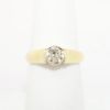Picture of Old European cut Round Diamond Solitaire Ring in 14k Yellow Gold