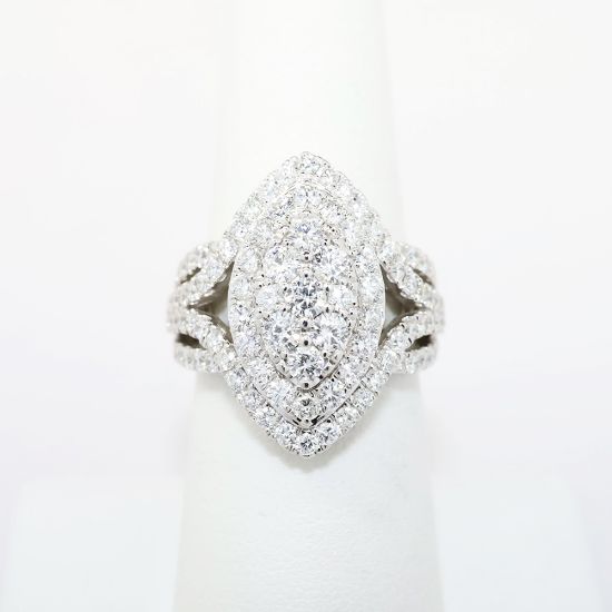 Picture of 3.25ct Diamond Cluster Ring in 14k White Gold