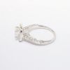 Picture of 0.88ct Round Brilliant Cut Diamond Ring with Square Halo in 14k White Gold