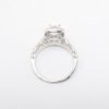 Picture of 0.88ct Round Brilliant Cut Diamond Ring with Square Halo in 14k White Gold