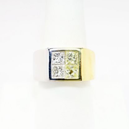 Picture of 18k Two-Tone Gold & Diamond Men's Ring