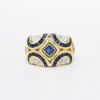 Picture of Sapphire and Diamond Statement Ring in 18k Yellow Gold