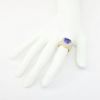Picture of Tanzanite and Diamond Ring in 14k Yellow Gold