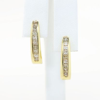 Picture of 1.25ct Diamond Earrings in 14k Yellow Gold