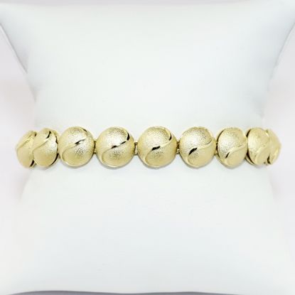 Picture of "Tennis Ball" Bracelet in 14k Yellow Gold