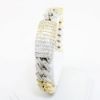 Picture of Diamond Encrusted Two-Tone 14kt Gold Men's Bracelet