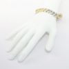 Picture of Diamond Encrusted Two-Tone 14kt Gold Men's Bracelet