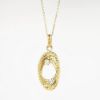 Picture of 0.14ct Diamond Pendant Necklace in 14k Yellow Gold