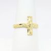 Picture of Crucifix Ring in 14k Yellow Gold