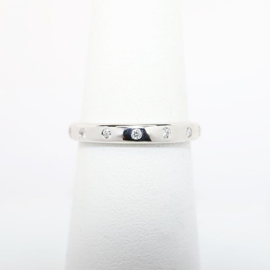 Picture of 0.10ct Diamond Band Ring in 14k White Gold