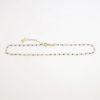 Picture of Beaded Link Chain Anklet in 14k Two-Tone Gold