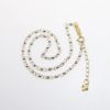 Picture of Beaded Link Chain Anklet in 14k Two-Tone Gold