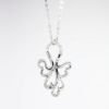 Picture of Diamond Octopus Necklace in 14k White Gold