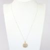 Picture of 0.22ct Diamond Swirl Pendant Necklace in 14k Yellow Gold