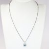 Picture of David Yurman Blue Topaz with Diamond Halo Sterling Silver Pendant Necklace