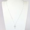 Picture of 0.33ct Diamond Cross Pendant Necklace in 14k White Gold