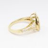 Picture of Crown of Light 'Dancing' en Tremblant Diamond Ring in 14k Yellow Gold