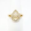 Picture of Crown of Light 'Dancing' en Tremblant Diamond Ring in 14k Yellow Gold