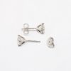 Picture of 1.46ct Diamond Solitaire Earrings in 14k White Gold