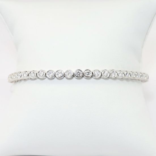 Picture of 3.50ct Diamond Tennis Bracelet in 14k White Gold