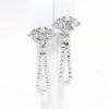 Picture of 18k White Gold & Diamond Dangle Earrings, 1.00ct