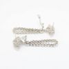 Picture of 18k White Gold & Diamond Dangle Earrings, 1.00ct