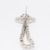 Picture of 18k White Gold & Diamond Dangle Earrings, 1.00ct