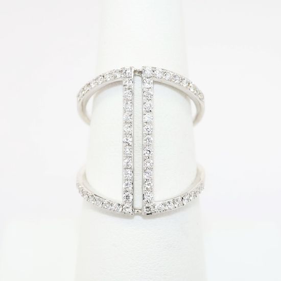 Picture of 0.85ct Diamond Statement Ring in 14k White Gold