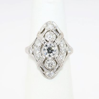 Picture of Antique Art Deco Platinum & Diamond Ring, 1.00ct