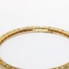 Picture of 18k Yellow Gold & Diamond Bangle Bracelet with Star & Moon Details, 3.50ct