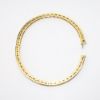 Picture of 18k Yellow Gold & Diamond Bangle Bracelet with Star & Moon Details, 3.50ct