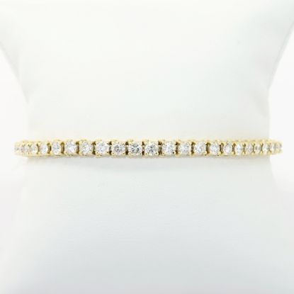 Picture of 5.0ct Diamond Tennis Bracelet in 14k Yellow Gold