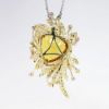 Picture of 14k Yellow Gold, Citrine, Amethyst, Quartz and Diamond Pendant