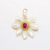 Picture of Vintage 14k Gold, Ruby and Cultured Freshwater Pearl Brooch/Pendant