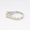 Picture of Palladium & 1.35ct Square Modified Brilliant Cut Diamond Solitaire Ring 