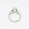 Picture of Palladium & 1.35ct Square Modified Brilliant Cut Diamond Solitaire Ring 