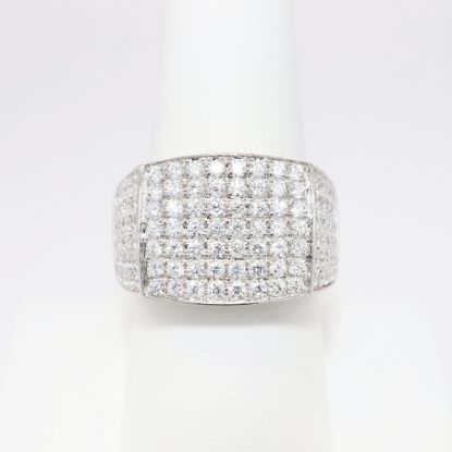 Picture of 2.00ct Pave Set Diamond Men's Ring in 14k White Gold