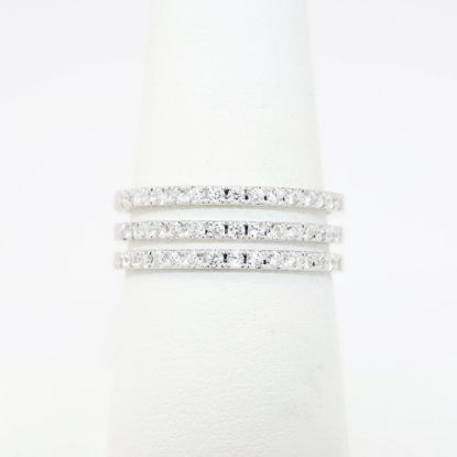 Picture of 0.50ct Diamond Triple Band Ring in 10k White Gold