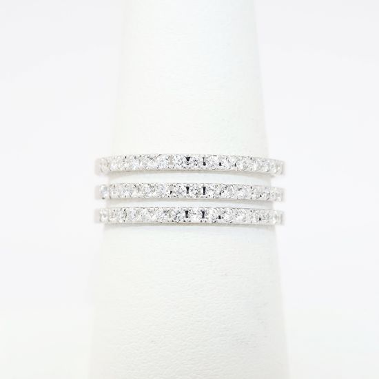 Picture of 0.50ct Diamond Triple Band Ring in 10k White Gold