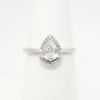 Picture of 0.52ct Pear Cut Diamond Ring with Halo in 14k White Gold