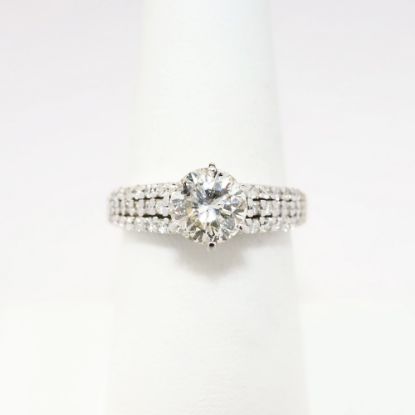 Picture of 1.28ct Round Brilliant Cut Diamond Solitaire Ring in 14k White Gold