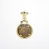 Picture of Widow's Mite Coin Pendant with 18k Yellow Gold & Ruby Bezel
