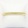 Picture of Spiral/Twisted Hinged Bangle Bracelet in 18k Yellow Gold