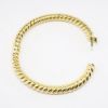 Picture of Spiral/Twisted Hinged Bangle Bracelet in 18k Yellow Gold