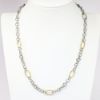 Picture of Phillip Gavriel Oval Link Chain Necklace in Sterling Silver & 18k Yellow Gold