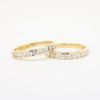 Picture of Pair of Matching Diamond Band Rings in 14k Yellow Gold