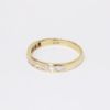 Picture of Pair of Matching Diamond Band Rings in 14k Yellow Gold