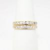 Picture of Pair of Matching Diamond Band Rings in 14k Yellow Gold